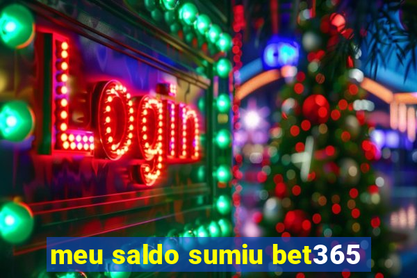 meu saldo sumiu bet365